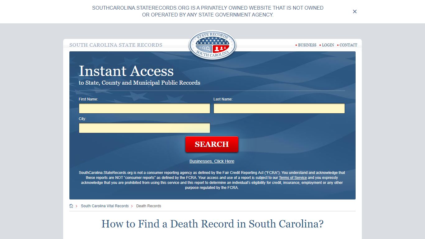 How to Find a Death Record in South Carolina? - State Records