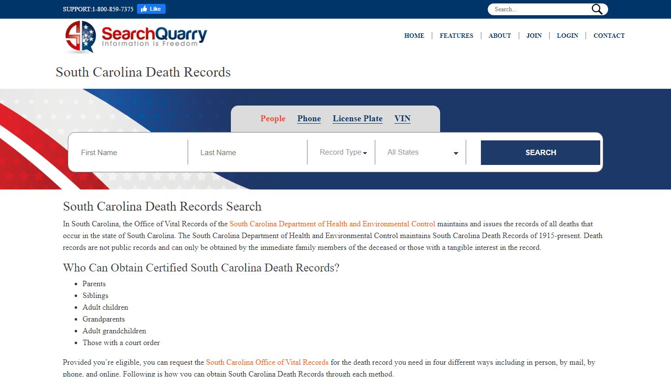 Free South Carolina Death Records | Enter Name to View ... - SearchQuarry